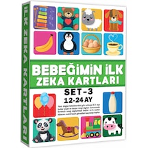 Eğitici Kartlar 12-24 Ay Erken Eğitim Zeka Kartı 2 Adet