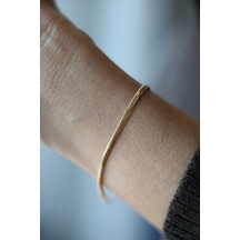 14 Ayar Altın İtalyan Balıksırtı Bileklik 2,5 Mm Blk27119 Sarı Altın