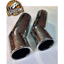 60 Mm. Magirus Egzoz Çıkışı Nikelaj Uç Dirsek Eksoz Ucu Sessiz 1 Adet