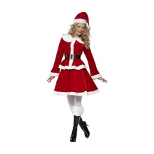 Kostümsarayı Yetişkin Noel Anne Kostümü Etekli