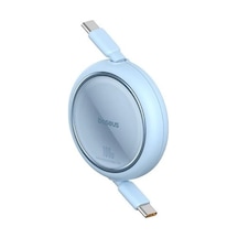 Baseus Free2pull Mini Makaralı Type-c To Type-c 100w Kablo 1.5 Mt Mavi