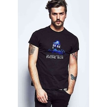 Doctor Who Angels Have The Phone Baskılı Siyah Erkek Tshirt