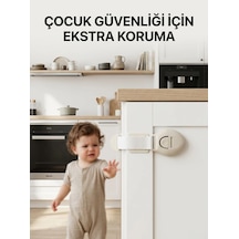 Dolap Ve Çekmeceler İçin Çocuk Güvenlik Kilidi Pratik Emniyet Aparatı Çok Renkli