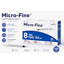 Bd Microfine 05 Ml Insulin Enjektörü 1kutu 100 Lük