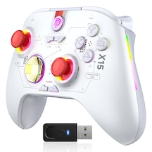 Easysmx X15 - Kablosuz Gamepad - Hall Effect Stick - Beyaz