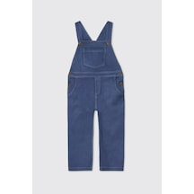 Panço Erkek Bebek Cepli İndigo Salopet 2621bb24003 Mavi