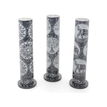 Obsidian Taşı İşlemeli Kule Tütsülük Model 2 Renkli