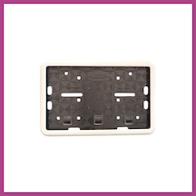 Gees Global Çerçeveli Motor Plakalık Plaka Altlığı Beyaz 17x26 Cm Gbzs
