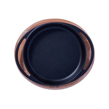 2 Adet Lava Döküm Tava Ahşap Sunumlu 20 Cm Diğer