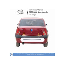 Ebal Otomotiv Dacia Logan Krom Bagaj Alt Çıtası 2005-2008 Paslanmaz Çelik