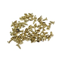 Sarı 1000 Adet Klips Vidası 2,3x6 Mm Yhb, İthal - Konik Başlı Kutu Ayak, Askı, Mini Vida 0-8