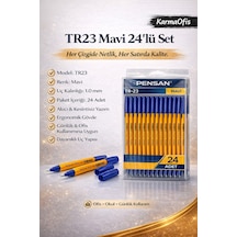 Tr23 Mavi Tükenmez Kalem 24 Lü Set 1.0 Mm Uç, Akıcı Yazım, Ofis & Okul Kullanımı Çok Renkli24