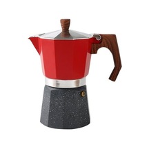 300 Ml Talice Stil Moka Pot Türk Cezve Sekizgen El Yapımı Alüminyum Pot Kahve Eşyaları Kahve Tencereler