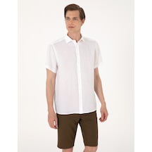 Pierre Cardin Erkek Beyaz Gömlek Kısa Kollu 50305680-vr013