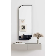 Nice Boy Aynası 120x40 Konsol Aynası, Dresuar Aynası, Asimetrik Ayna 120 X 40 Siyah Anthomeno8s