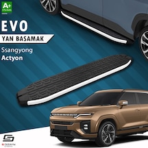 S-dizayn Ssangyong Actyon Evo Aluminyum Yan Basamak 183 Cm 2024 Üzeri A+ Kalite