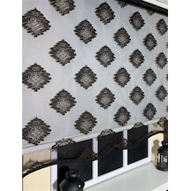 Çift Mekanizmalı Siyah Tül Perde Ve Ekru Stor Perde Stb45239-v107