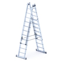 4x2.5 10 Mt +2 A Tipi Alüminyum Çift Sürgülü Merdiven 80x25 Çok Amaçlı/pratik/kolay -