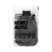 Roro Auto Vezüv Mikrofiber Araç Yıkama Eldiveni Gri Açık Indigo