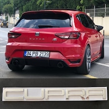 Ibiza Cupra Bagaj Yazısı Gümüş