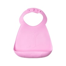 Wee Baby Prime Silikon Mama Önlüğü Kod-927 - Pembe Pembe