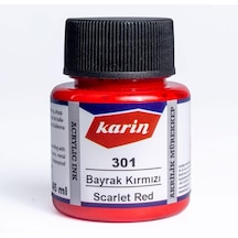 Karin Akrilik Mürekkep 45ml 301 Bayrak Kırmızı Genel