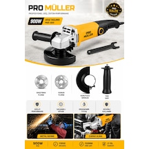 Pro Müller Powerfull Ml-900 Çelik Şanzıman 6 Kademe Devir Ayarlı Orta Boy Taşlama Ve Kesim Makinesi