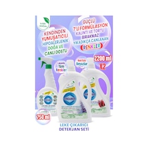 % 100 Doğal Bitkisel Beyazlar Nioli-tüm Renkler Lavanta Çamaşır Deterjanı Ve Leke Çıkarıcı Seti 2200 ML