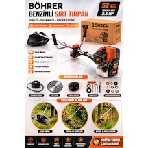 Böhrer Ba011354 Yeni Nesil Marşlı Benzinli Tırpan - Çim Biçme Makinesi