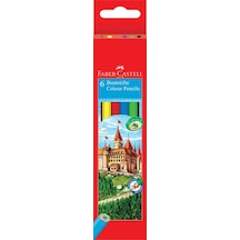 Faber-Castell 6 Renkli Kalem Seti,Altıgen Gövdeli, Karton Kutulu