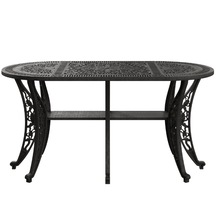 İstanbul Oval Masa Siyah