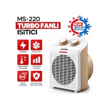 Sıcak - Soğuk Turbo Fanlı Isıtıcı 3 Kademe Hız Ayar 2000w Ms-220