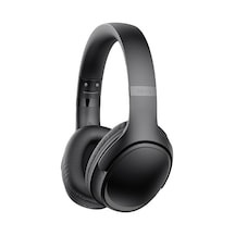 Tech Bluetooth Kulaküstü Katlanabilir Kablosuz Kulaklık 63 Saat Batarya Tf Kart Desteği Siyah