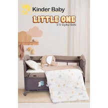 Kinder Baby Little One 5'li Oyun Parkı Uyku Seti Bej
