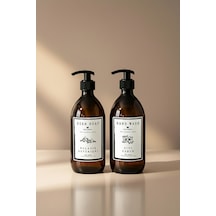 Buççin Online Mağaza 2'li Sıvı Sabun Bulaşık Deterjanı Şişesi Queen Sabunluk 500ml Bb Hd Cam Sarı Çok Renkli
