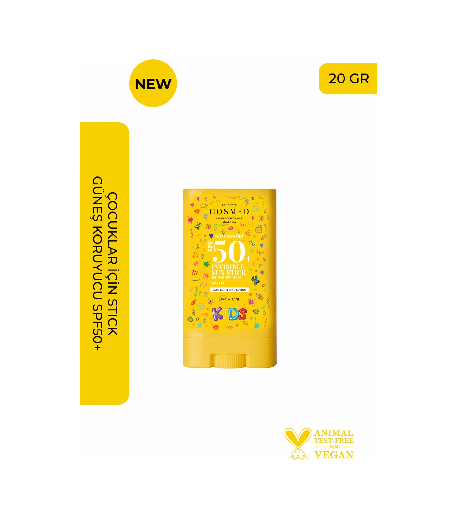Cosmed Kids SPF50+ Çocuk Güneş Koruyucu Stick 20 g
