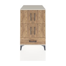 Kronos Komodin 4 Raflı Tek Çekmeceli 4 Kapaklı 60x59x96 Aytaşı-çam Aytası