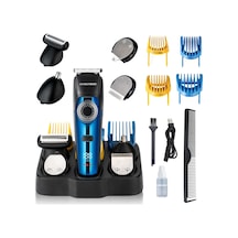 Barberboss Çok Fonksiyonlu Erkek Tıraş Ve Bakım Seti - Led Ekranlı Şarjlı Saç Sakal Burun Tüy Kesme Makinesi Stantlı