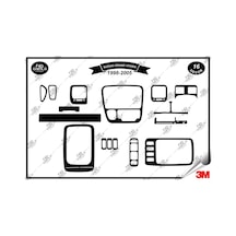 Suzuki Grand Vitara 1998-2005 Torpido Konsol Trim Göğüs Maun Kaplama Set 16 Parça Siyah