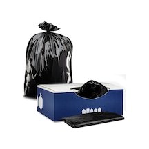 "plastikyer 25-30 Galon Çöp Torbaları - 2,0 Mil - Siyah Ağır Hizmet Çöp Kovası Astarları - 30" X 36" 100 Sayım " W25ldb3