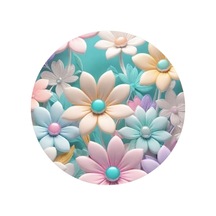Çiçek Yuvarlak Pasta Yenilebilir Resim Baskı 20 Cm