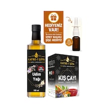 Katr e-i Şifa Udim Yağı 100 ML + Çörekotlu Propolisli Zencefilli Kış Çayı 180 G