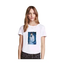 Anime Fairy Tail Glass Guild Emblem Baskılı Beyaz Kadın Tshirt (534310232)