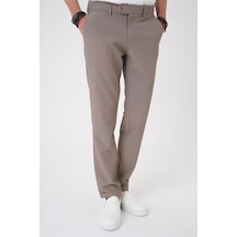 Efor Comfort Fit Gofre Dokulu Beli Lastikli Vizon Jogger Pantolon P 1177 Vizon
