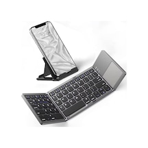 At&t Trek 2 Hd İle Touchpad Fare İle Uyumlu İnce Katlanabilir Kablosuz Klavye