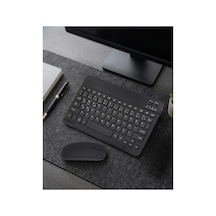 Bluetooth Klavye Mouse Seti Taşınabilir Wireless Bilgisayar Aksesuarı Standart