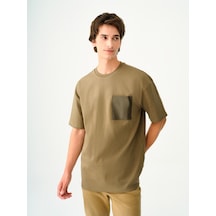 Oversize Erkek Tshirt K.kol Haki