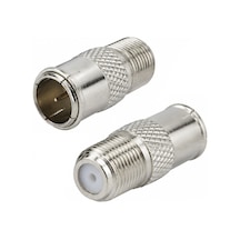 Powermaster Pm-2627 Düz Tip Dişi-erkek Dönüştürücü Hızlı F Konnektör