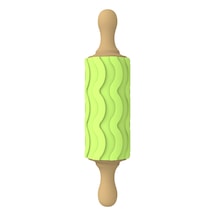 Mini Dalga Desenli Merdane - Yeşil