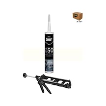 Selsil Pu Mastik 280 Ml Beyaz 25 Adet , Plastik Tabanca Beyaz